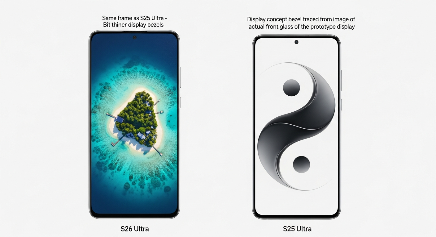 Samsung Galaxy S26 Ultra reveals: extremely narrow bezels and battery technology innovation